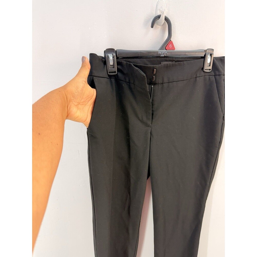 Ann Taylor Black Women Straight Pants-Size 6 - Picture 2 of 13
